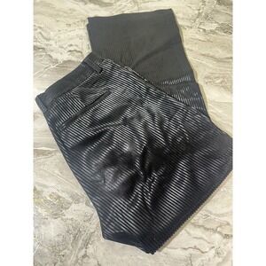 7 Diamonds Chino Pants Black Stripe 34x34 Pockets Men's Shiny